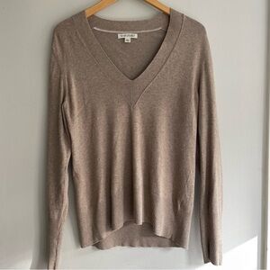 Banana Republic V-Neck Sweater in Taupe